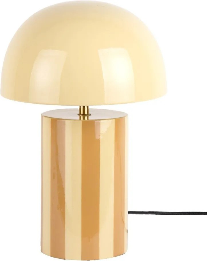 Жълта метална настолна лампа (височина 34 cm) Rayado – Leitmotiv