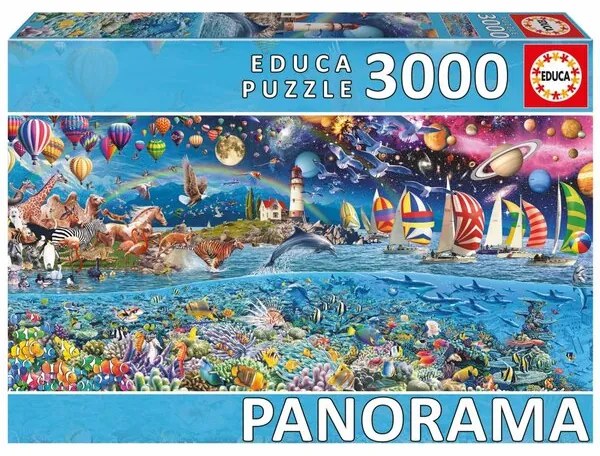 Панорамен пъзел, Educa, Живот, 3000 части