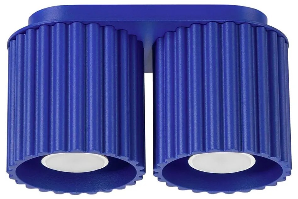 Sollux  SL.1810 - Точково осветително тяло AURA 2xGU10/10W/230V, синьо