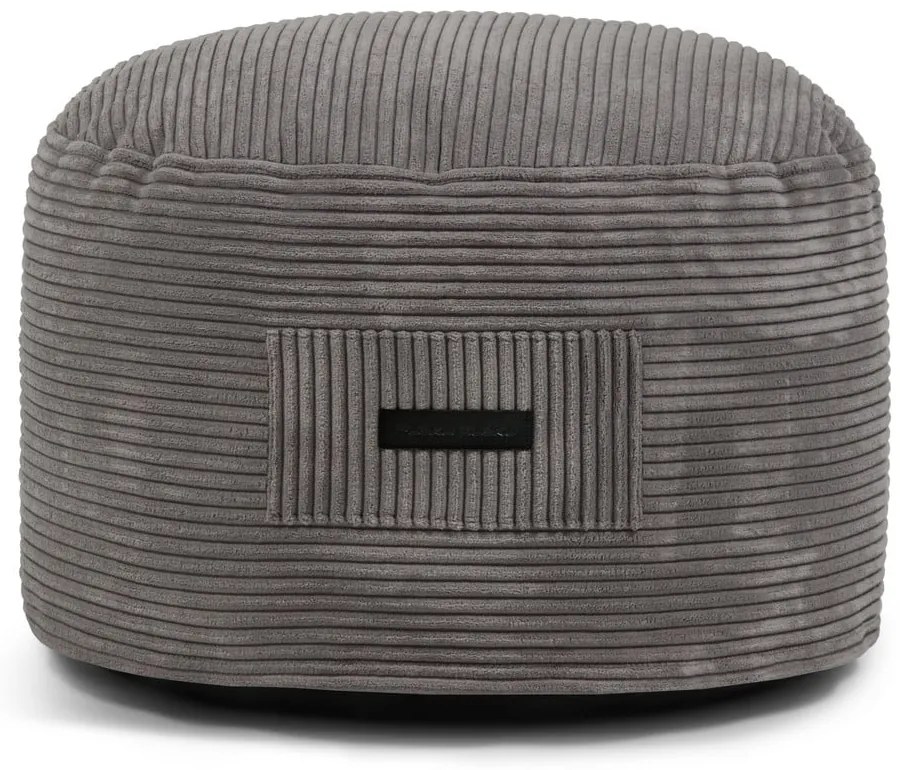 Тъмносива табуретка от рипсено кадифе Om 60 – SLOWDOWN