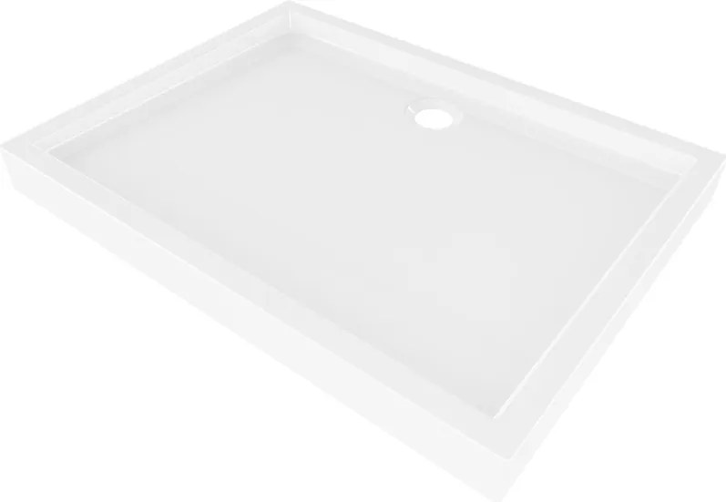 Mexen Flow+ правоъгълен душ коритo 80 x 70 см, бял гланц - 46R107080H