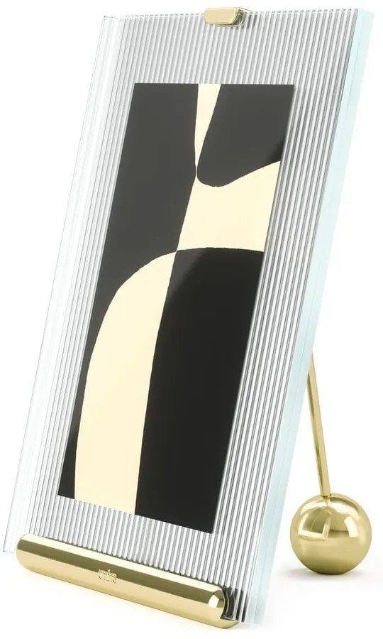Стъклена стояща рамка в златист цвят 16x20 cm Flute – Umbra