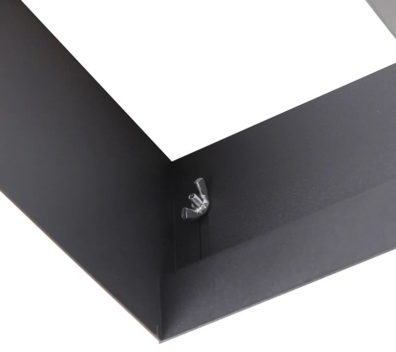 Интелигентен вграден прожектор черен без рамка 2 светлини вкл. 2 Wifi GU10 111mm - Oneon