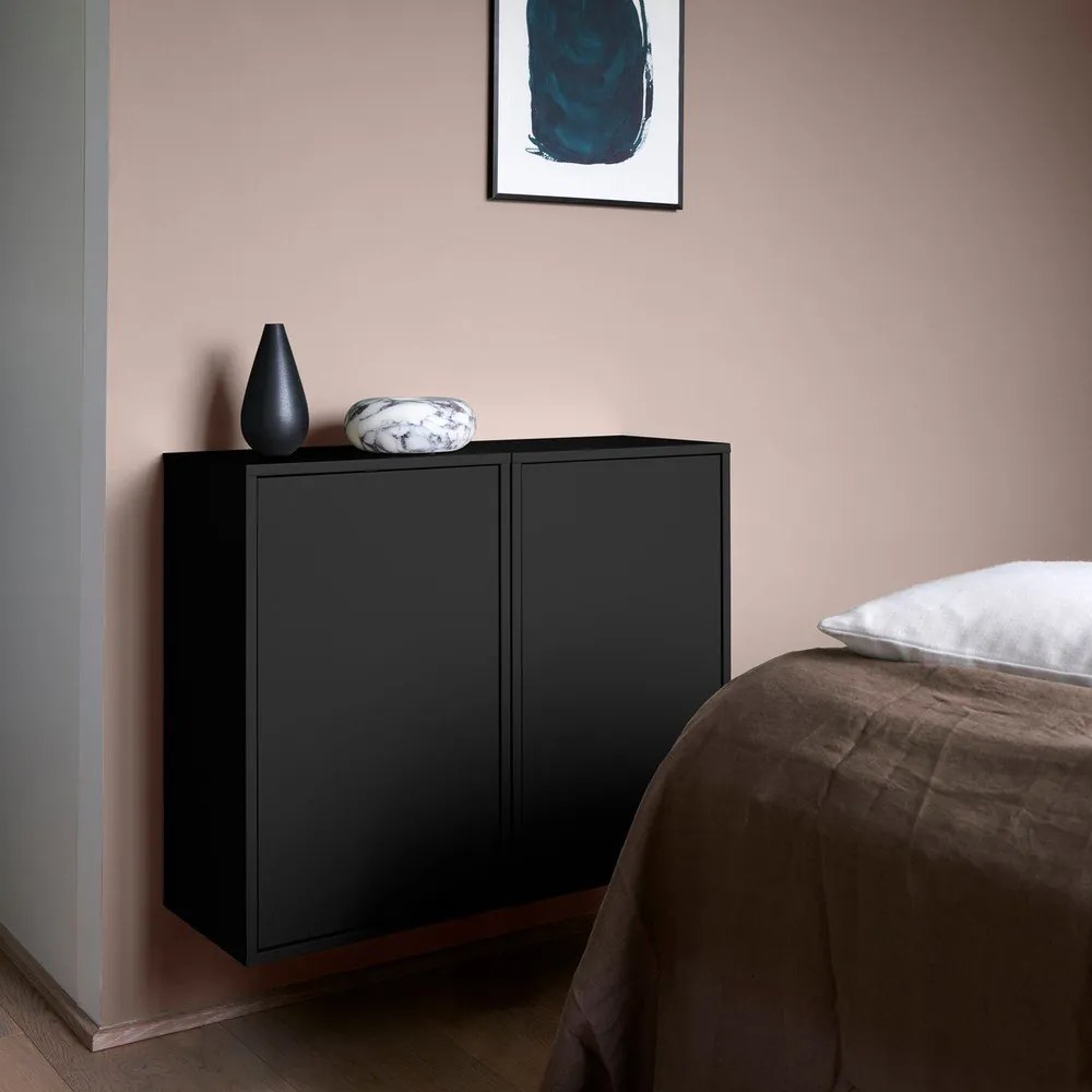 Черен стенен кош за пране Laundry Box – ReCollector