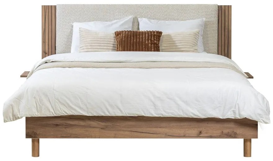 Бежово двойно легло с включена подматрачна рамка 140x190 cm Lior – Bobochic Paris