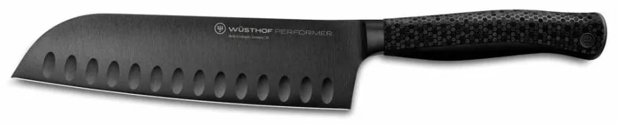 Wüsthof - Santoku кухненски нож PERFORMER 17 см черен
