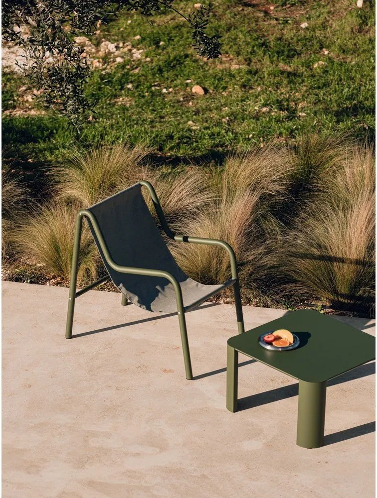Зелен градински стол метален Nokk – noo.ma
