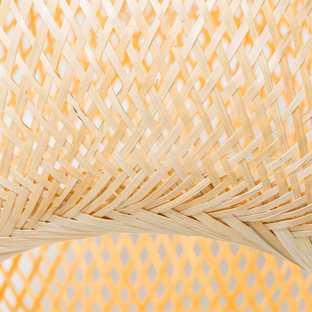 Ориенталска подова лампа за външен монтаж бамбук IP44 - Rafael