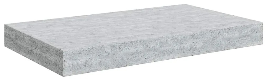 326591 vidaXL Окачен стенен рафт, бетонно сив, 40x23x3,8 см, МДФ