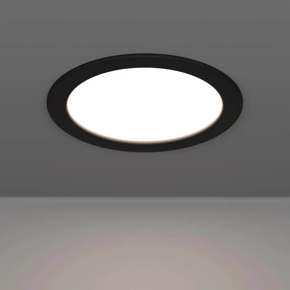 Eglo 901388 - Вградено LED осветително тяло FUEVA LED/10,5W/230V, Ø 16,8 cm, черно