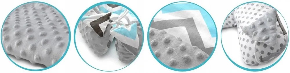 Подложка за количка 5в1 бяла с модел на листа