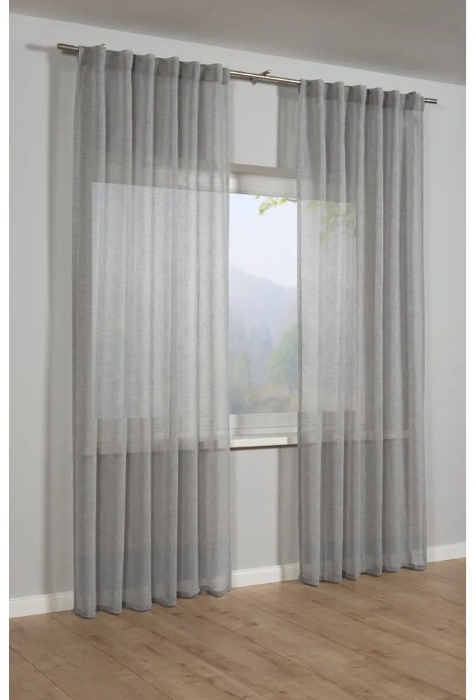 Сива завеса 245x140 cm Natur - Gardinia