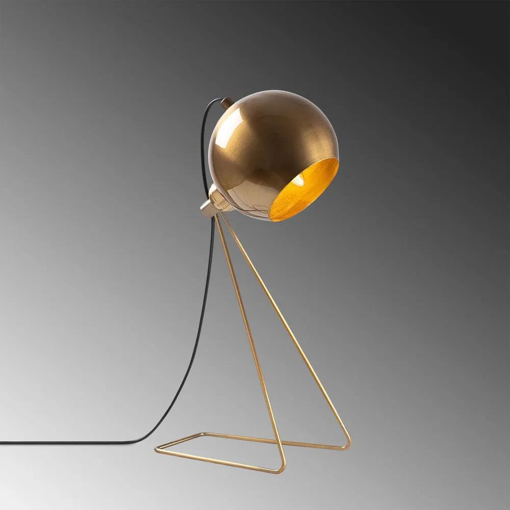 Настолна лампа в меден цвят с метален абажур (височина 45 cm) Mixed – Opviq lights