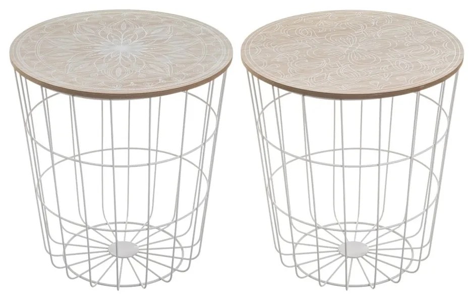 Кръгли странични масички в комплект от 2 бр. ø 40 cm – Casa Selección