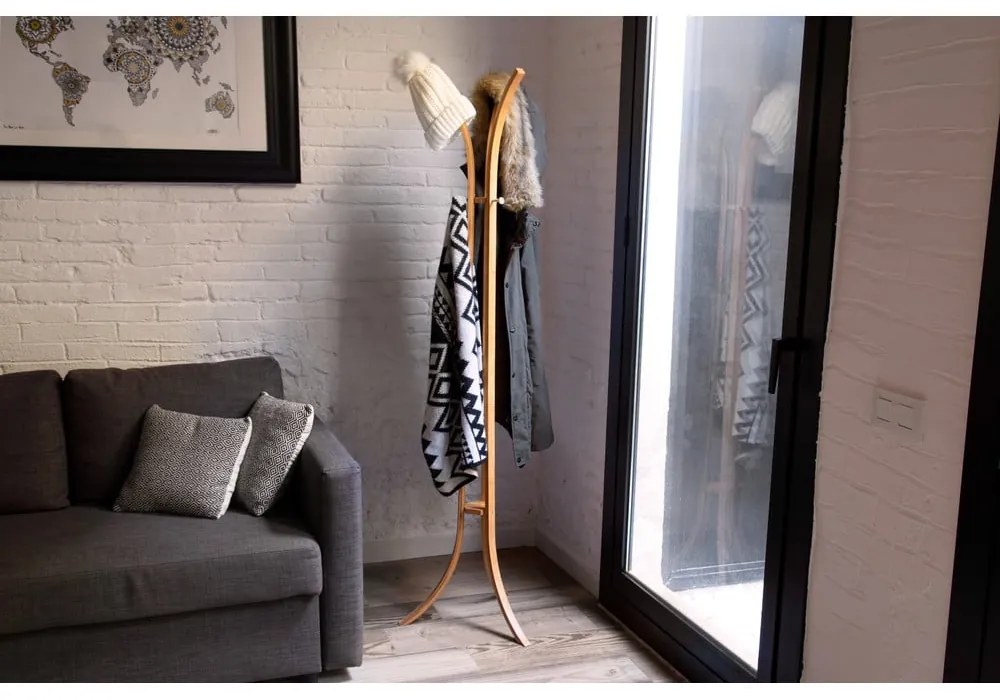 Бамбукова закачалка за дрехи и шапки Бамбук - Compactor