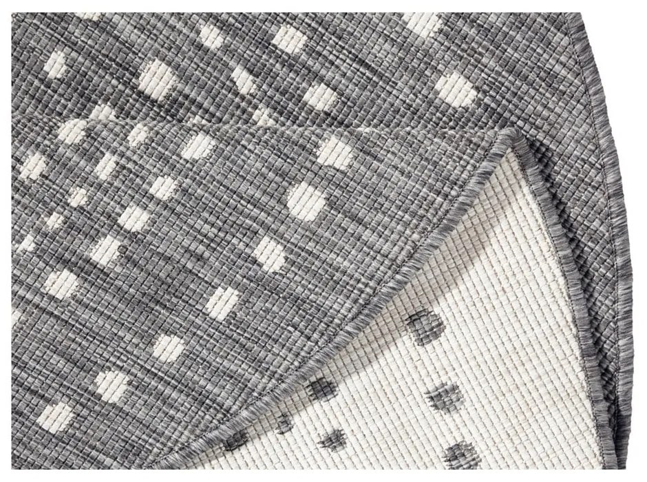 Сив килим за открито , ⌀ 140 cm Bali - NORTHRUGS