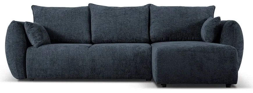 Тъмносин ъглов диван (десен ъгъл) Matera - Cosmopolitan Design