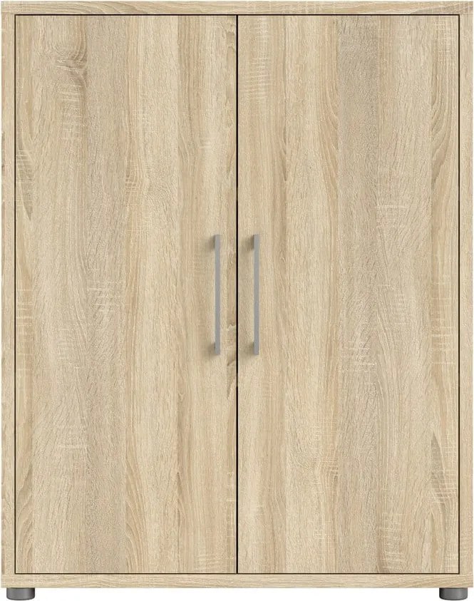 Модулна библиотека от дъбов декор в естествен цвят 89x113 cm Prima – Tvilum