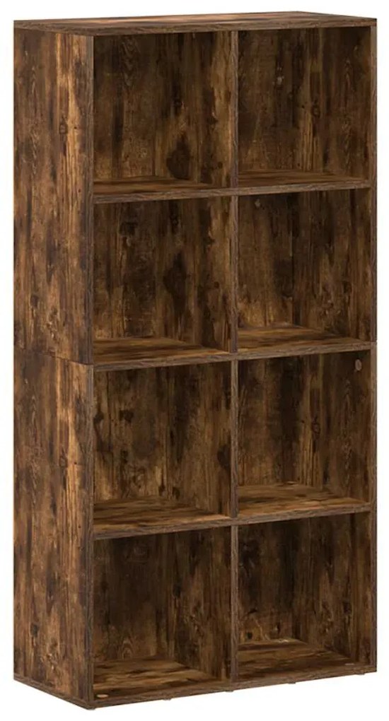 815249 vidaXL Библиотека/бюфет, опушен дъб, 66x30x130 см, инженерно дърво