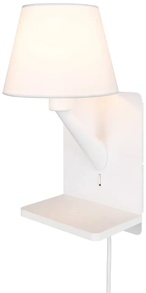 Бяла стенна лампа Comfort – Trio