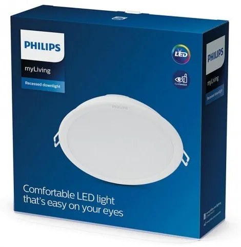 Philips LED луна за вграждане MESON 21W 4000K 2200lm 220V ф175мм бяла
