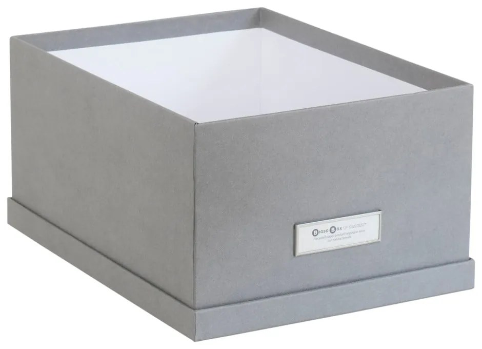 Комплект от 3 сиви кутии за съхранение Inge - Bigso Box of Sweden