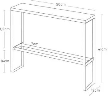 Метална поставка за чехли в бял и естествен цвят Tower - YAMAZAKI