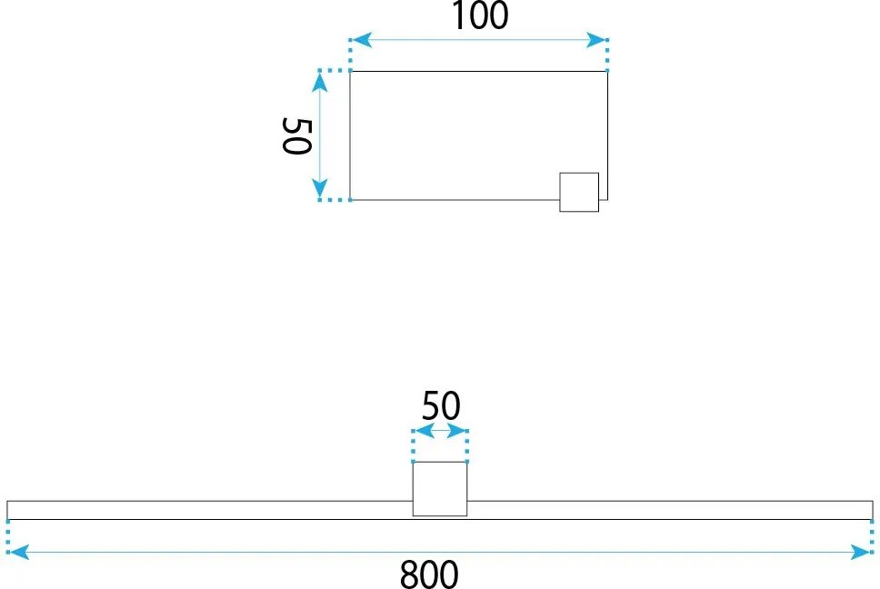 LED аплик за баня SWE045-1W 80 cm GOLD