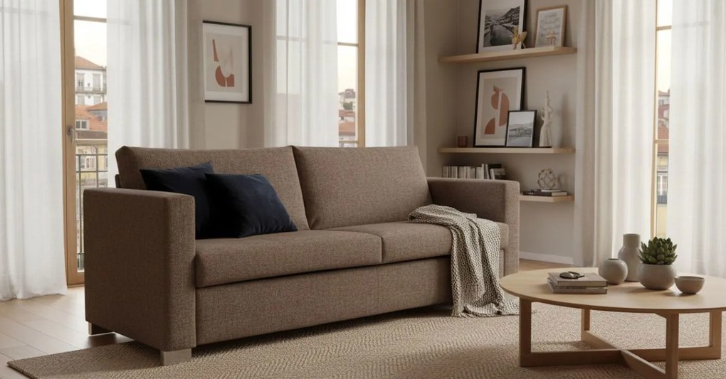 Диван Smart  two seater-120φ 90β cm.-Chocolate