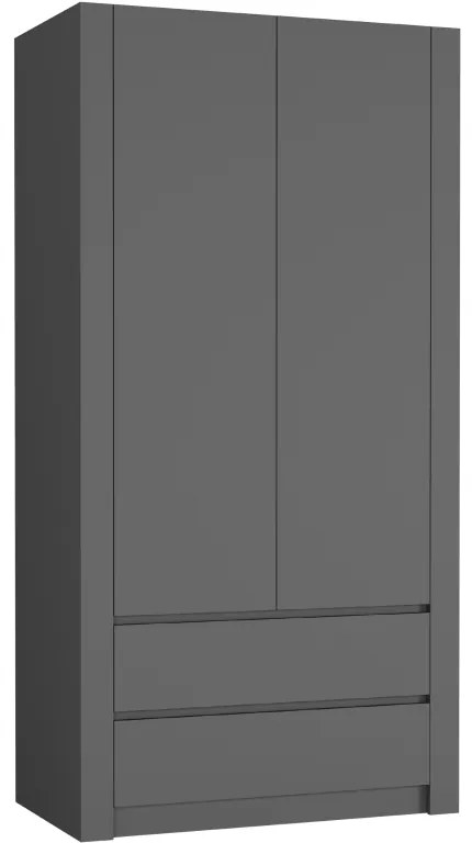 Модерен гардероб с две врати MODERN B20 180 x 90 x 55 cm - различни цветови варианти sonoma mix biela