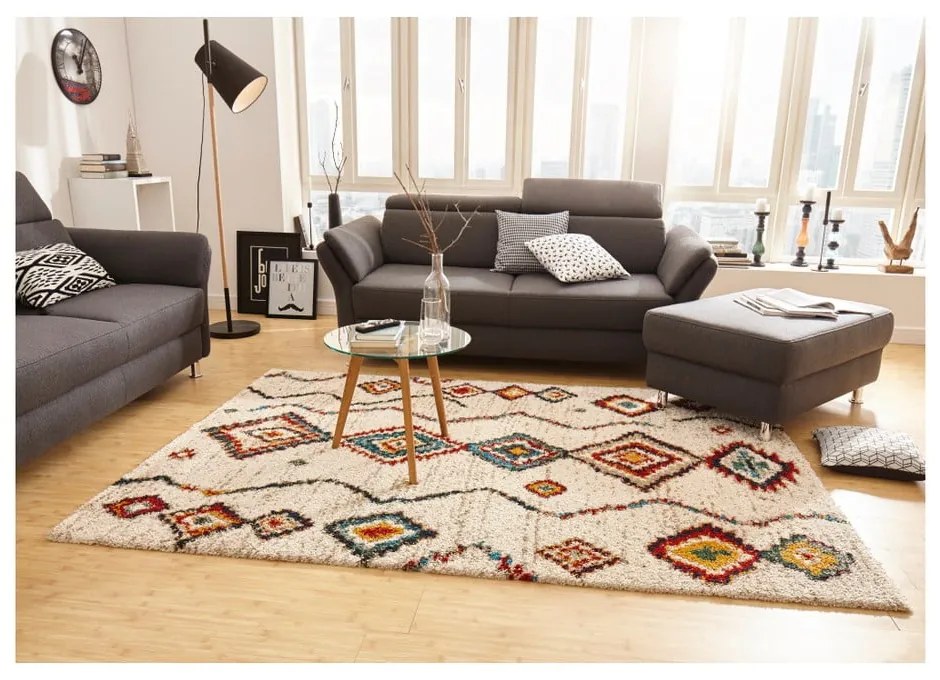 Кремав килим , 200 x 290 cm Geometric - Mint Rugs