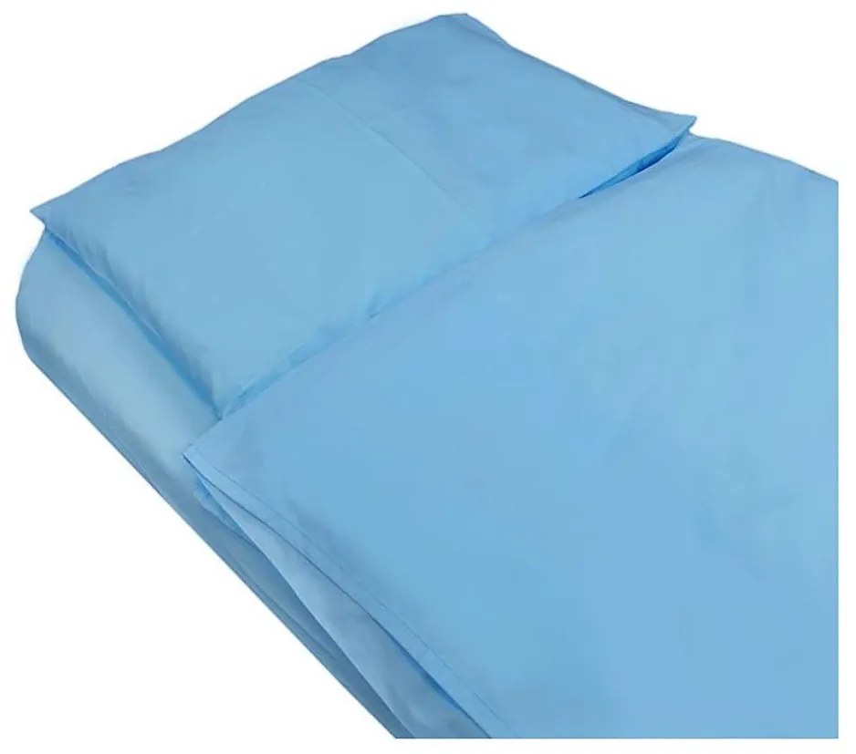 SkinPro Silver - Антибактериален чаршаф 90x200 см син