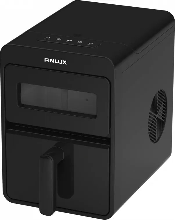 Ледогенератор Finlux FICM-1225B, 0.85 A, 12 кг/24 ч, 1.1 л, 2 размера, Самопочистване, Индикатори, R600a, Черен