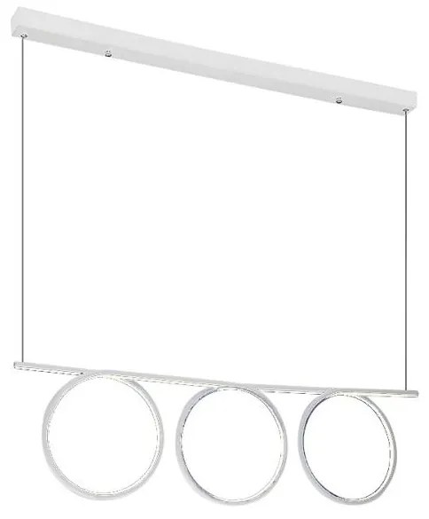 LED Полилей на верижка LOOP 3xLED/20W/230V бяла