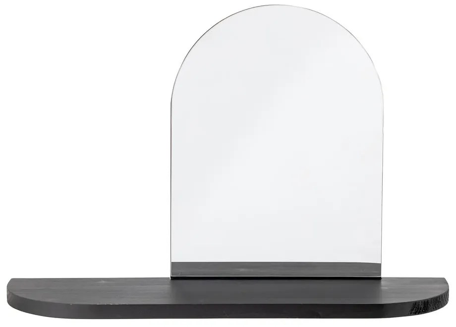 Стенно огледало с рафт масивно дърво 72x48 cm Annlie – Bloomingville