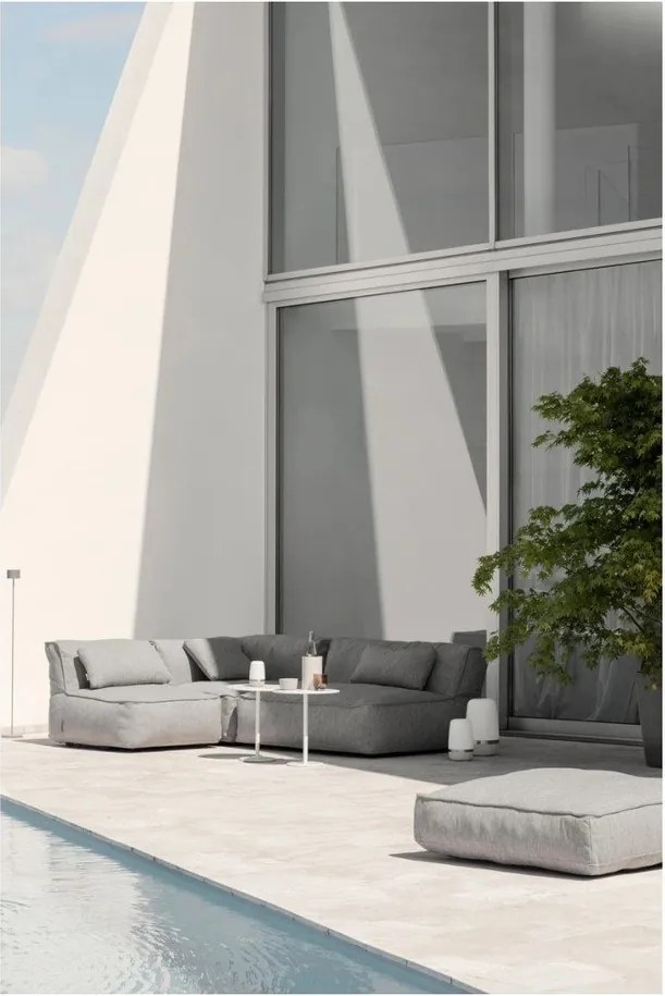 Сива градинска табуретка Grow – Blomus