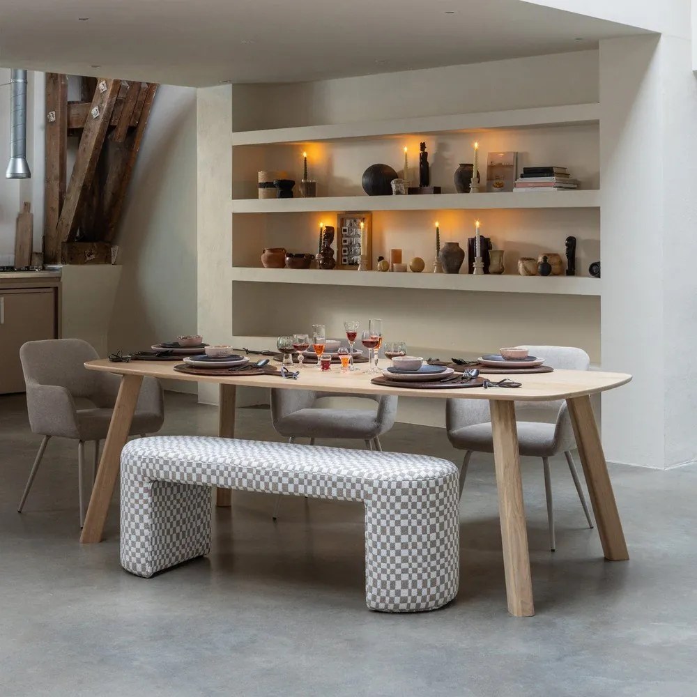 Трапезна маса от масивен дъб 100x220 cm Tablo – WOOOD