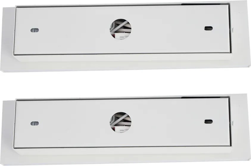 Комплект от 2 модерни стенни лампи бели регулируеми с USB-C вкл. LED - Modric