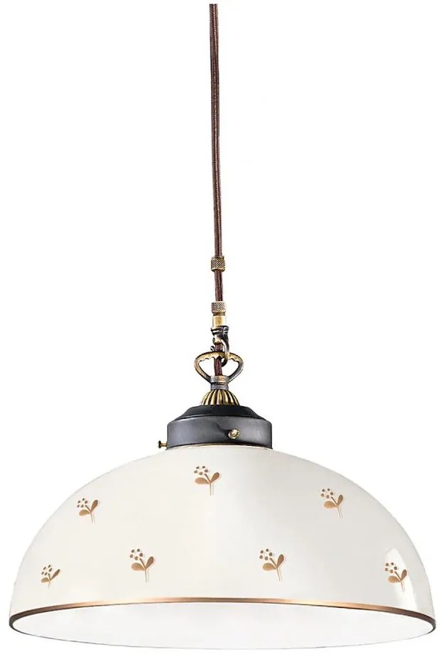 Kolarz 731.32.172- Пендант на кабел NONNA 1xE27/75W/230V Ø 36 см, форма на цвете, розово-злато