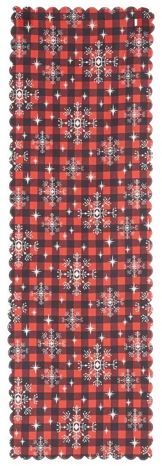 Комплект от 4 коледни калъфки за възглавници и покривка за маса "Снежинка - Minimalist Cushion Covers