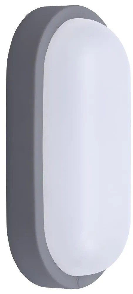 Solight WO744-G- LED Екстериорен аплик LED/13W/230V 4000K IP54 сив овален