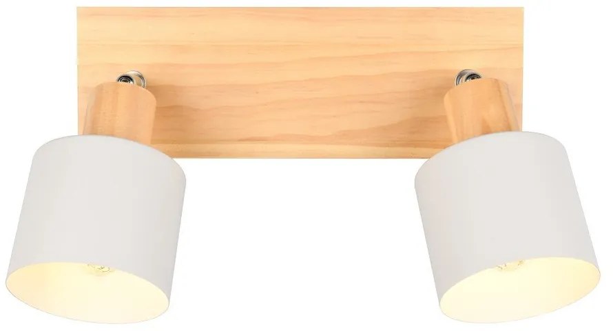 Прожектор в бял и естествен цвят ø 9 cm Shanti – Trio