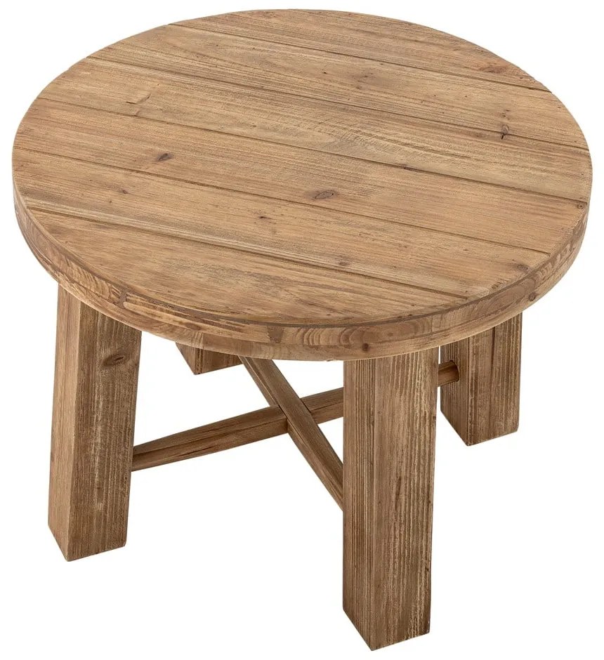 Кръгла масичка за кафе от декор от екзотична дървесина в тъмно естествен цвят ø 60 cm Emmett – Bloomingville