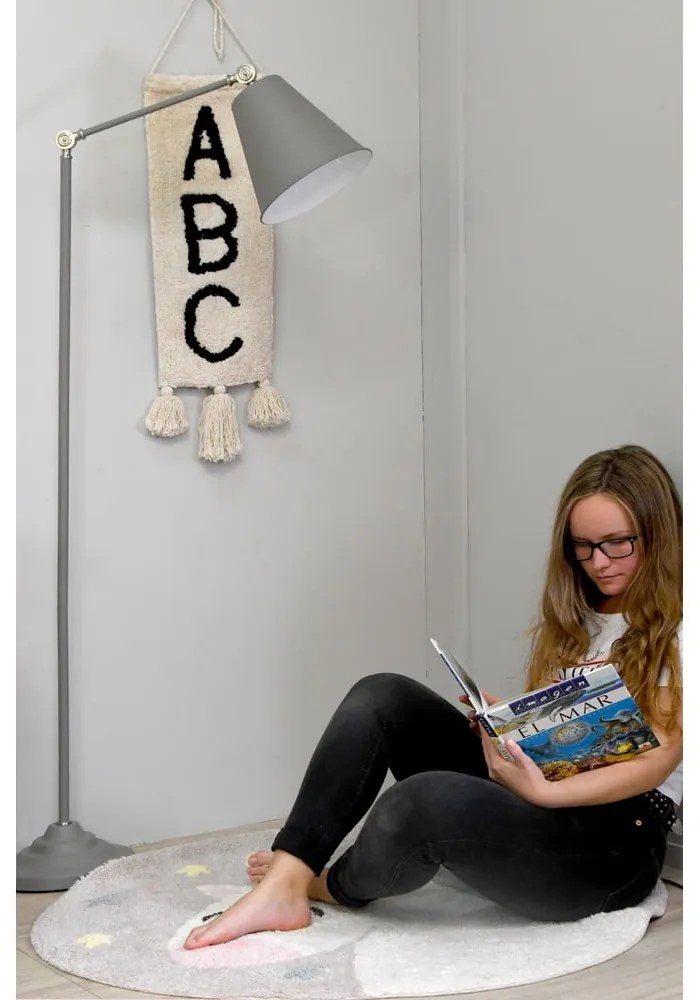 Памучен ръчно изработен детски килим подходящ за пране ø100 cm Believe in Yourself – Lorena Canals