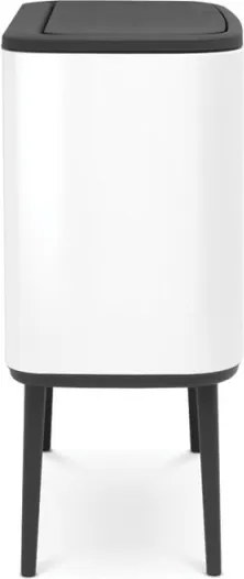 Кош за боклук Brabantia Bo Touch 651118, 3x11 л, Плавно и безшумно отваряне, Голям отвор, Тъмносив