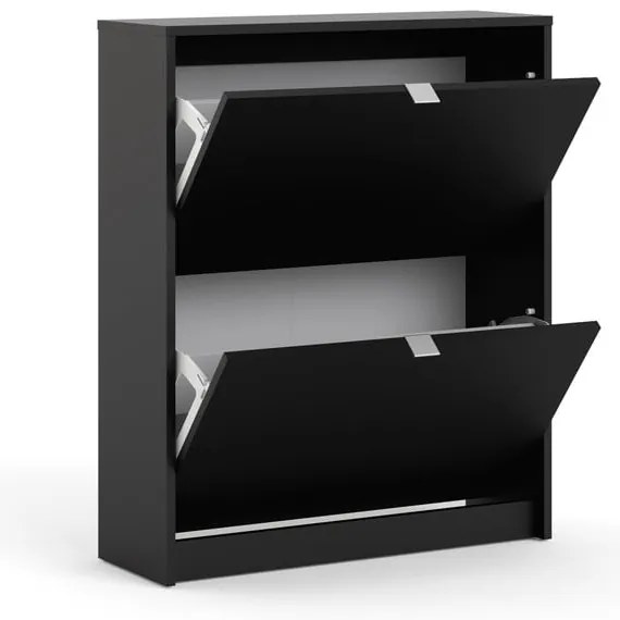 Черна накланяща се стойка за обувки Shoes – Tvilum