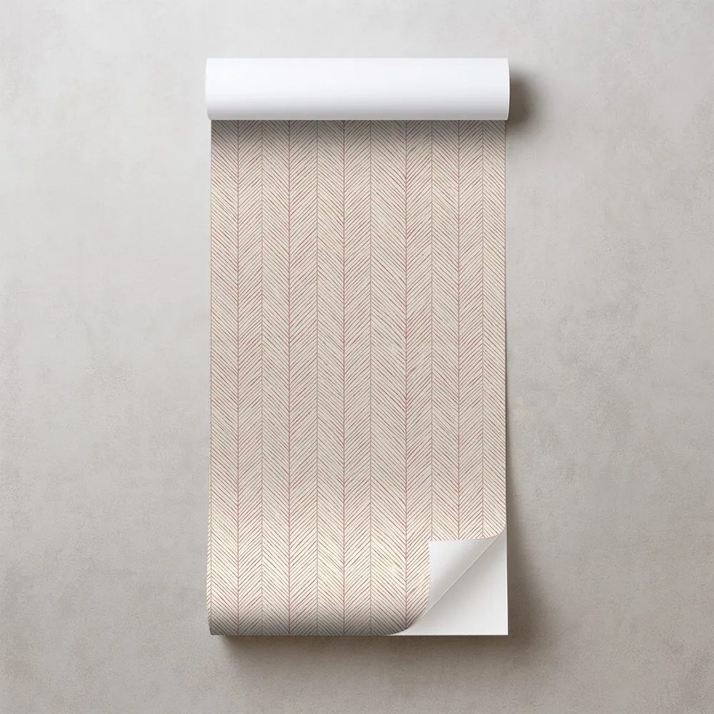 Самозалепващ фототапет – Нежен розов шеврон мотив