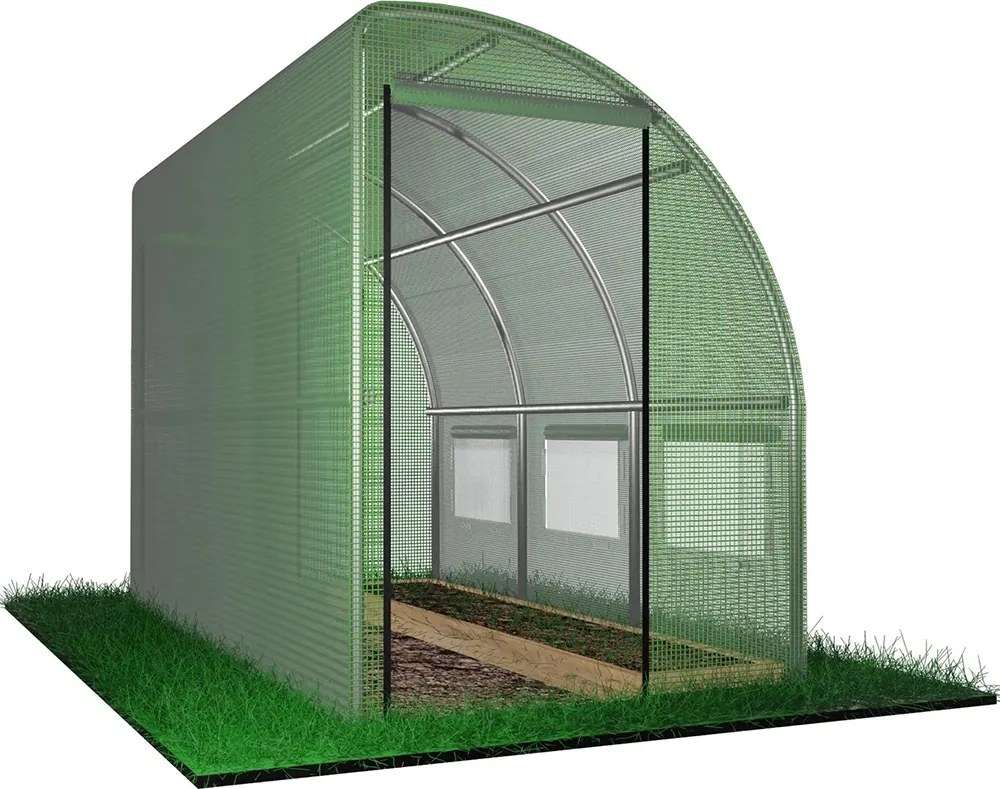 Половин градински политунел 3 x 1,5 x 2 м