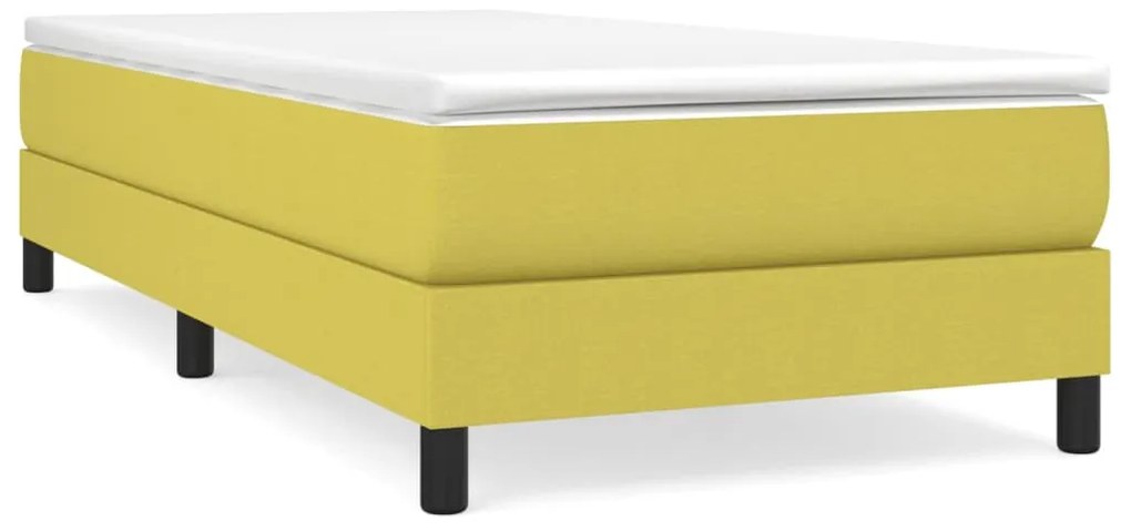 3120491 vidaXL Рамка за легло с пружини зелена 90x200 см плат