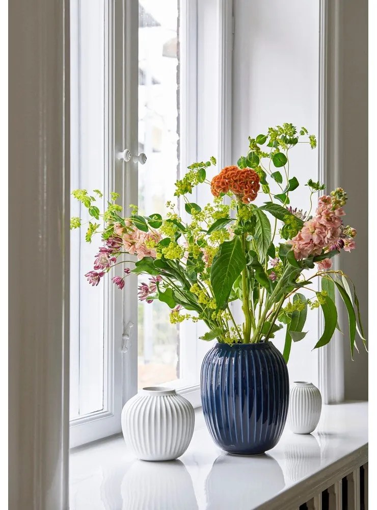 Ваза от бял камък Hammershoi, ⌀ 13,5 cm Hammershøi - Kähler Design